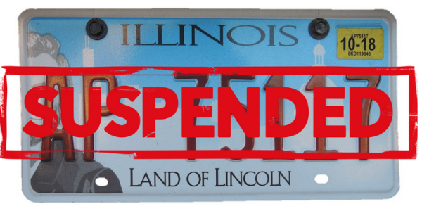 suspended license plate illinois insurance unsuspend