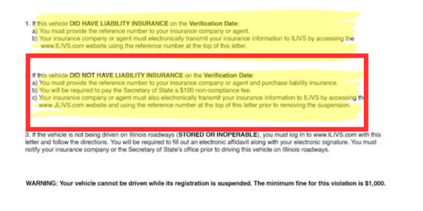 how much does it cost to reinstate your license plate in illinois
